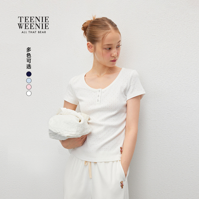 TEENIEWEENIEbearnova提花T恤