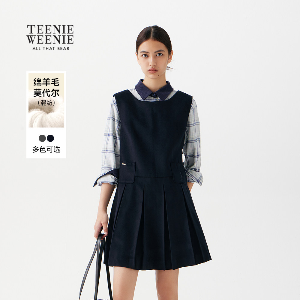 TeenieWeenie小熊女装25冬季新款复古时髦舒适简约气质