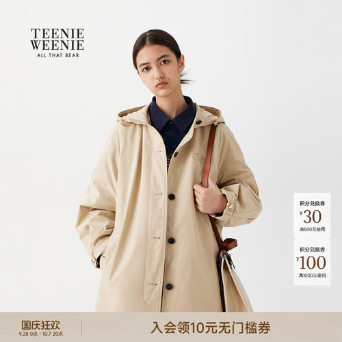 TeenieWeenie小熊女装中长款棉衣