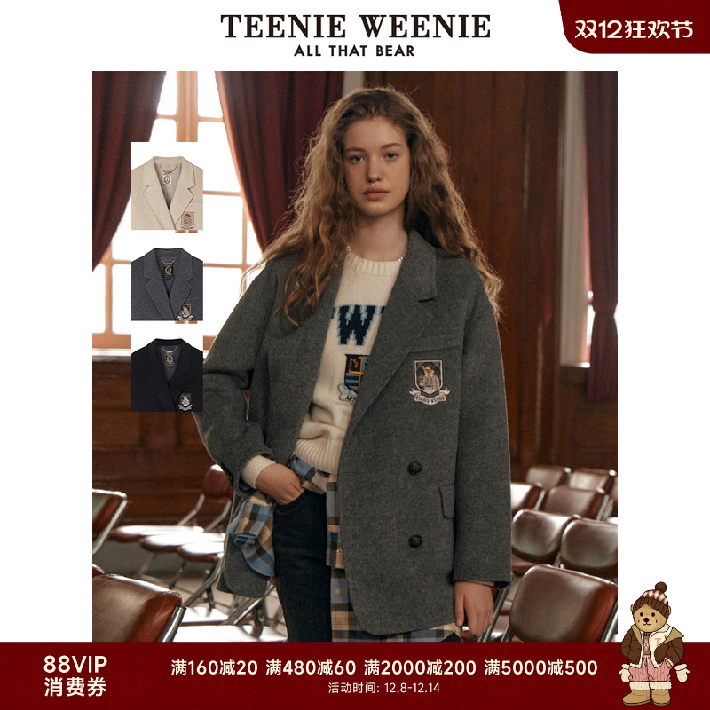 TeenieWeenie绵羊毛西装毛呢外套