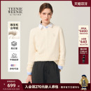TeenieWeenie小熊女针织衫 绞花 25秋绵羊毛山羊绒圆领毛衣 四季