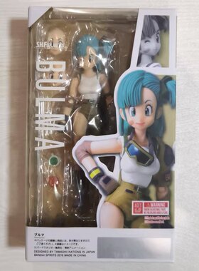 现货七龙珠 SHF 可动魂限定布尔玛庄子玛机车服盒装动漫模型手办