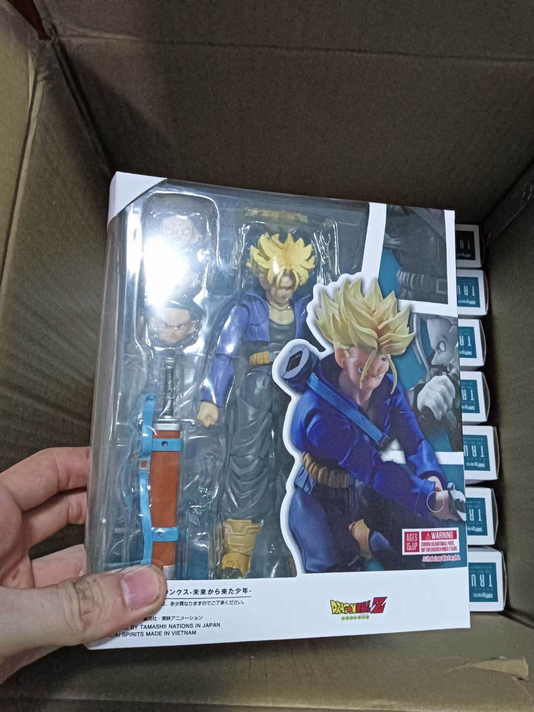 优质版国产 SHF特兰克斯未来的少年 超级赛亚人七龙珠Z 可动