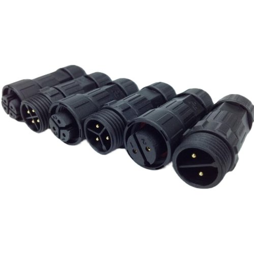 m16公母对接螺丝压线2-4芯前