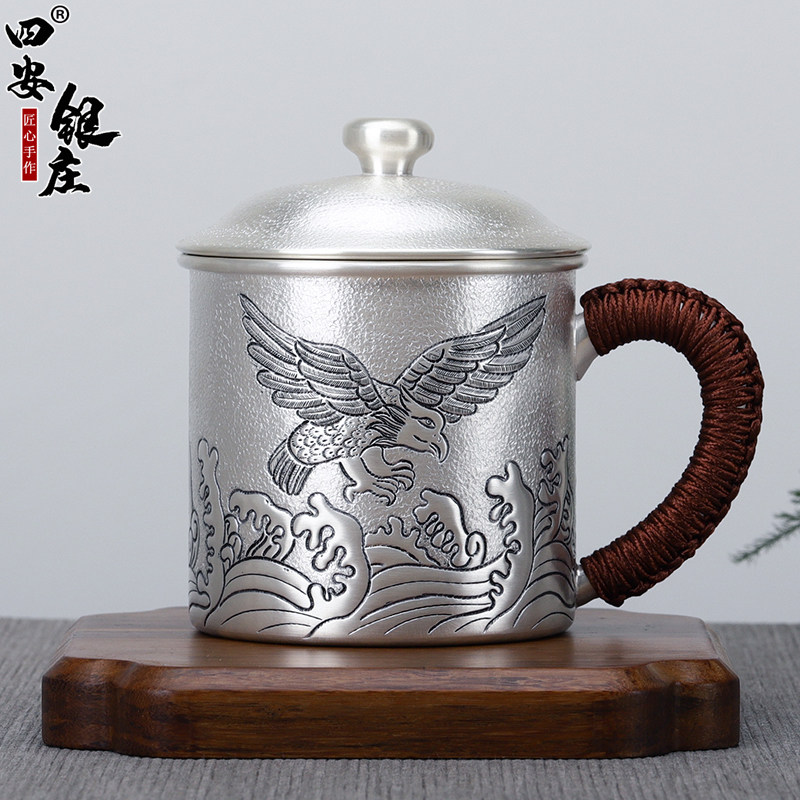 鹏程万里中式风手工茶具主人杯