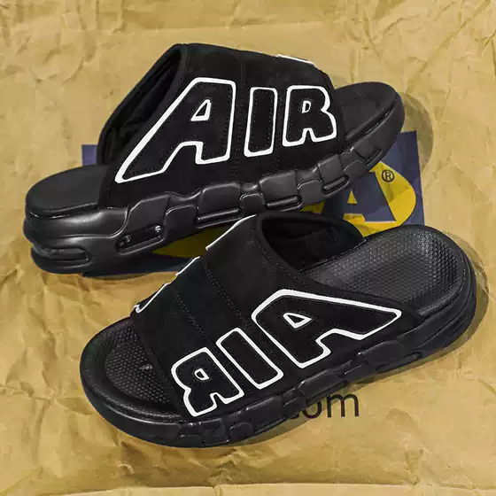 Air Men's Summer Large Size American Sporty Non-Slip Beach Sandals Outdoor Cushioned Cloud-Like Slide Sandals