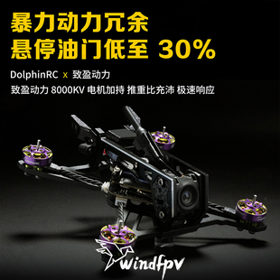 DolphinRC海豚 棱影X2 2寸动力套 花飞穿越机 兼容DJIO4图传
