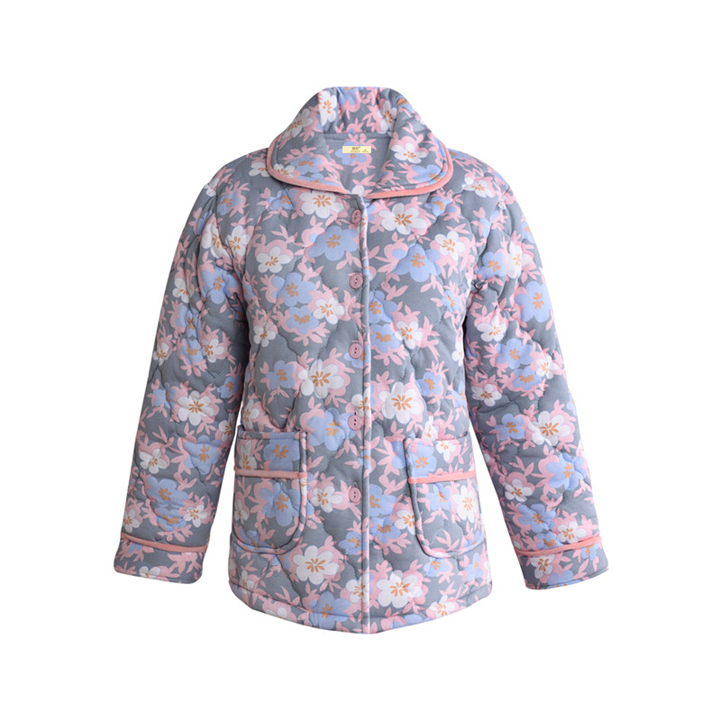 睡衣女秋冬季加厚纯棉夹棉三层保暖大码单件上衣全棉可外穿家居服,女士内衣/男士内衣/家居服,睡衣上装,淘宝优惠券,粉丝福利购,淘宝优惠卷