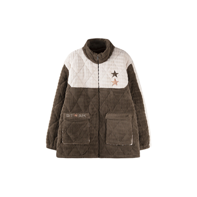 夹棉睡衣男冬季加厚加绒单件上衣