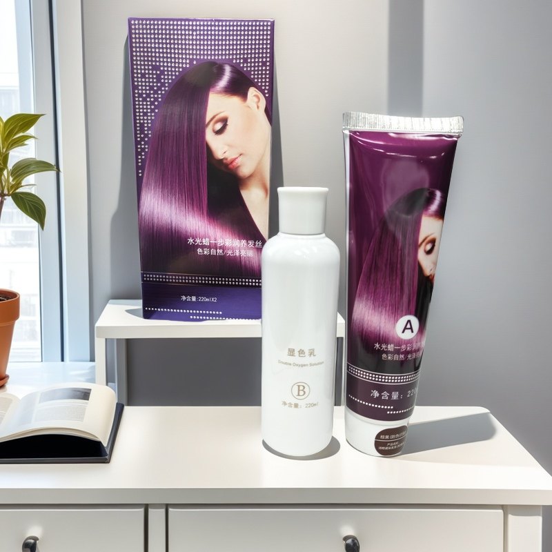 水光蜡一步染彩染发膏覆盖白发颜色焗油膏（新老包装随机发货）,美发护发/假发,彩染,淘宝优惠券,粉丝福利购,淘宝优惠卷