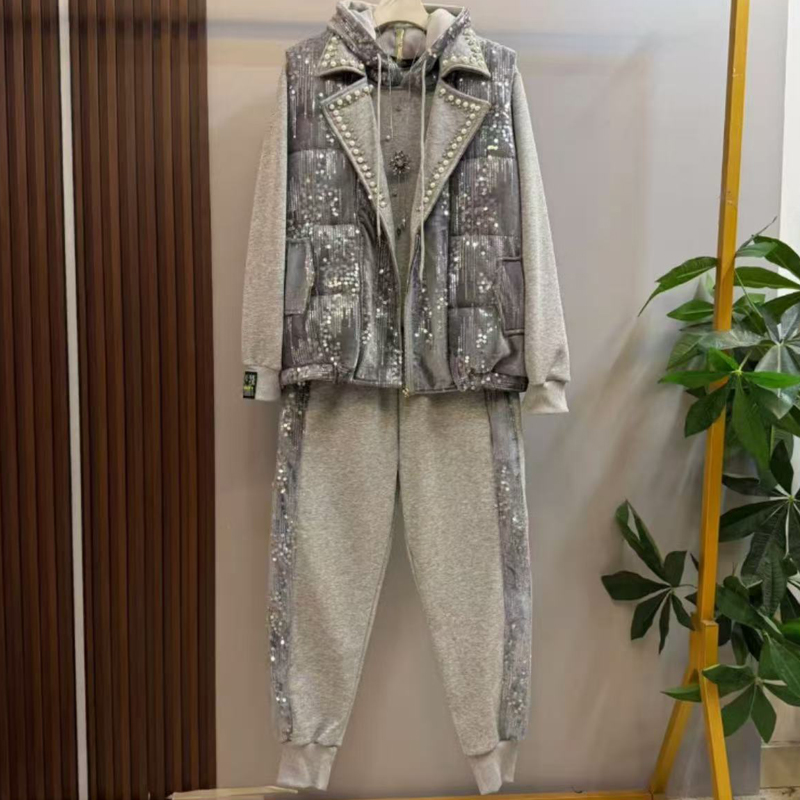 大码女装时尚休闲套装女