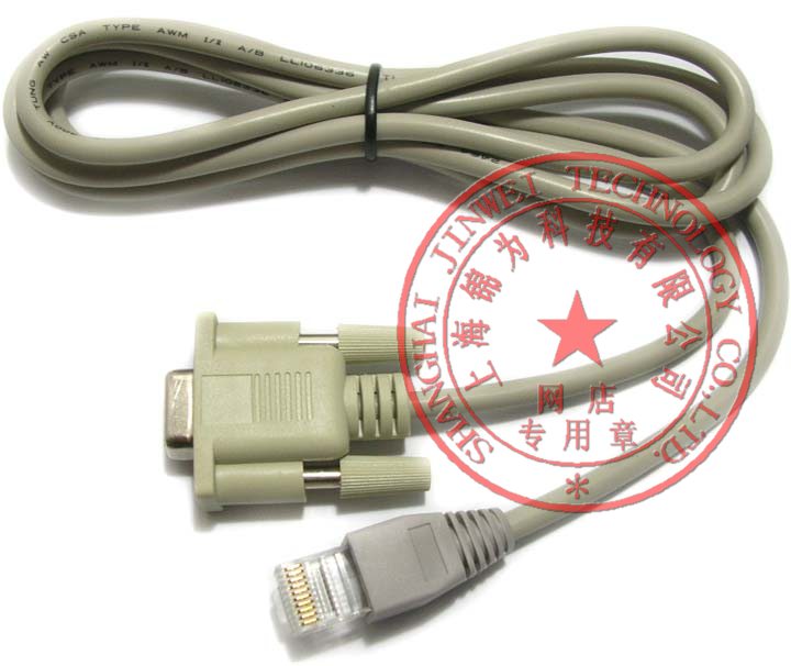 定做RJ50转DB9孔 RJ50转RS232 RJ50转串口线 RJ45(10P10C)转9孔线