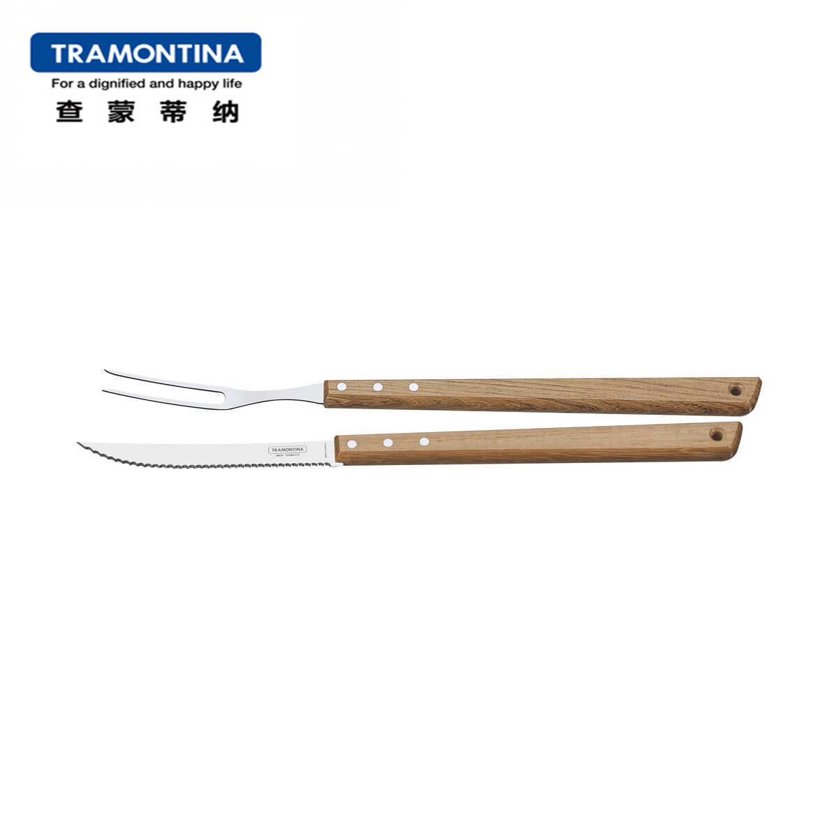 不锈钢加长手柄烧烤刀叉查蒙蒂纳