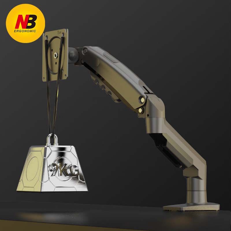 nbF80显示器笔记本支架双屏电脑支架显示器底座伸缩旋转支架F160