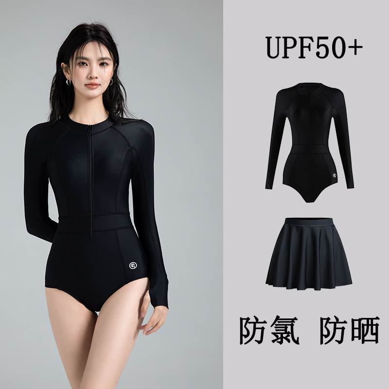 UPF50+防晒泳衣女款连体三角潜水