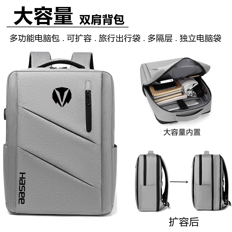 防泼水牛津布面料大容量双肩背包