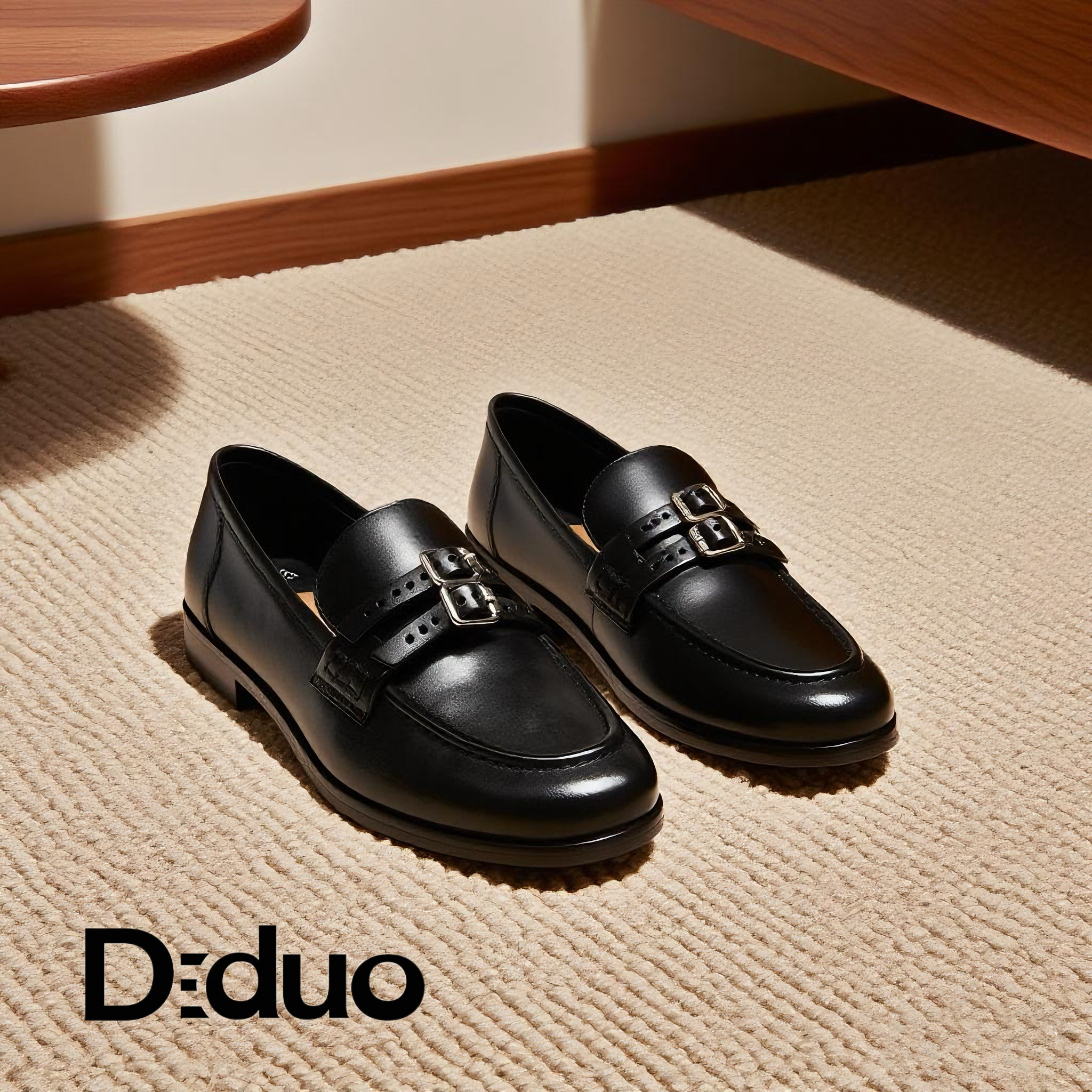 迪朵2025春新款平底乐福鞋