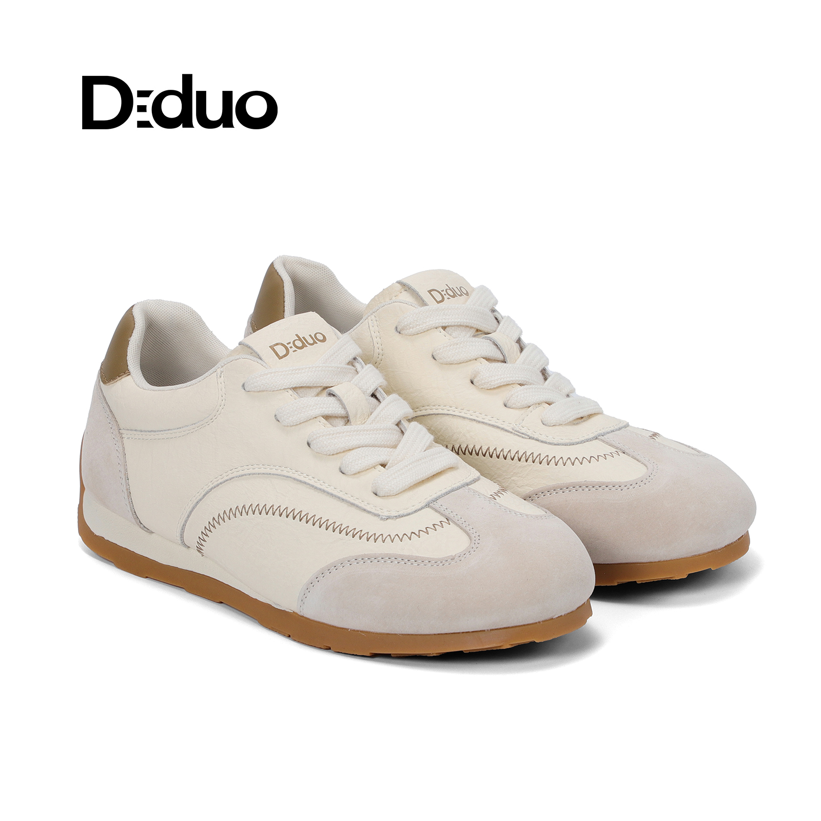 【新品】Diduo/迪朵2025薄底德训鞋女新款轻便百搭休闲运动鞋