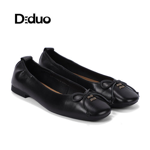 2025春季新款蝴蝶结平底鞋