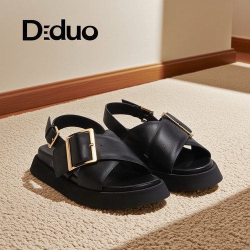 【新品】Diduo/迪朵2026春季新款厚底凉鞋女百搭休闲女鞋时尚潮流