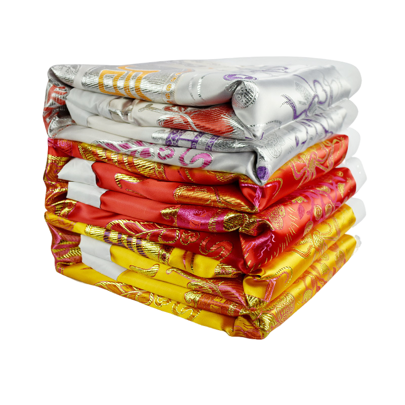 寿被包边真丝织锦被死人盖被褥子