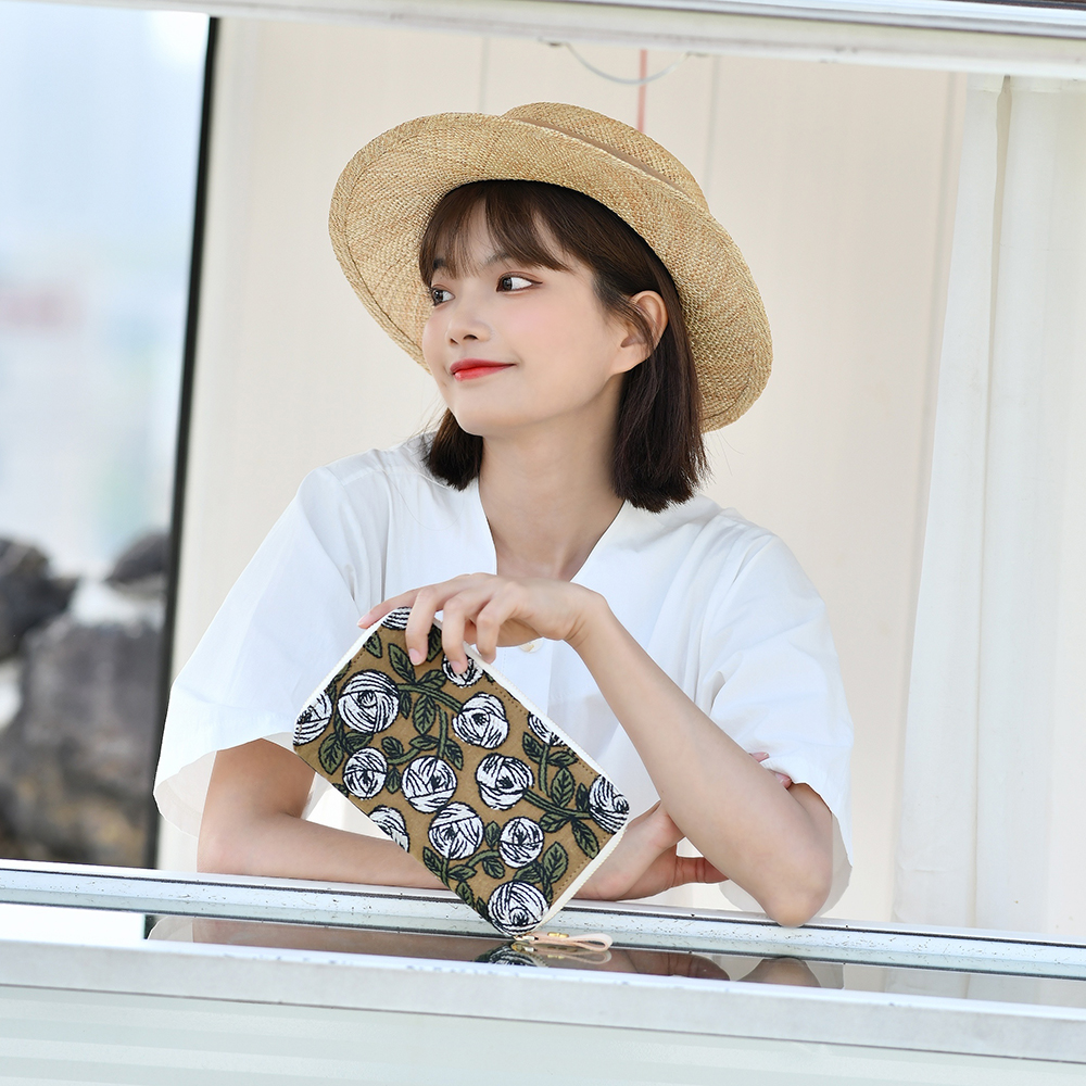 Munimhoe weeks拉链书皮手帐书衣A6A5多功能迷你手拿包钱包布书衣