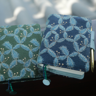 Munimhoe『蝶语手札』刺绣TN手帐书衣a5a6活页手账本B6记事本礼物