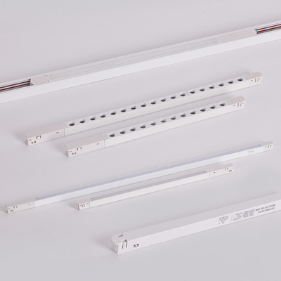 白色超薄明装磁吸轨道灯免吊顶家用客厅线条泛光灯卧室过道无主灯