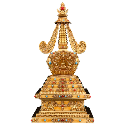 黄铜舍利塔摆件供奉佛塔