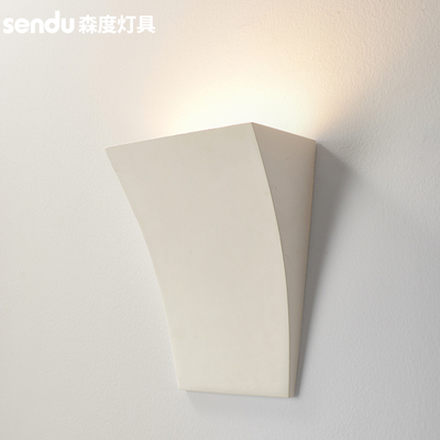 石膏壁灯法式走廊楼梯简约奶油风中古包豪斯北欧背景墙床头装饰灯