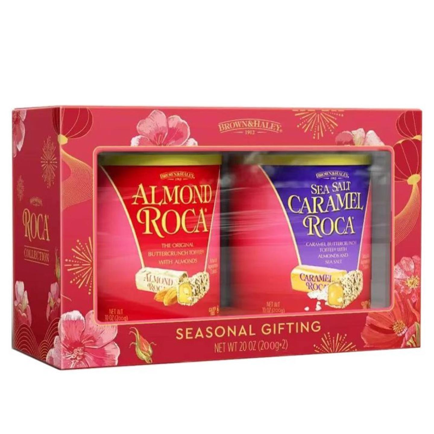 美国进口AlmondRoca乐家原味扁桃仁特产200g罐装杏仁糖果零食