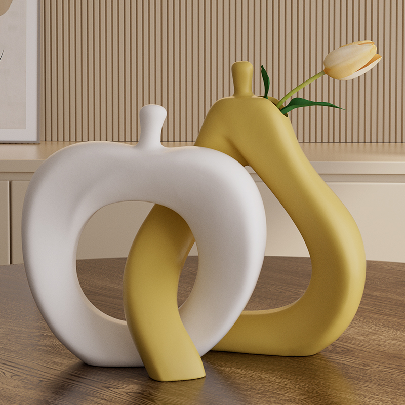 高级感抽象艺术摆件现代简约设计师款进门口玄关鞋柜展示柜装饰品