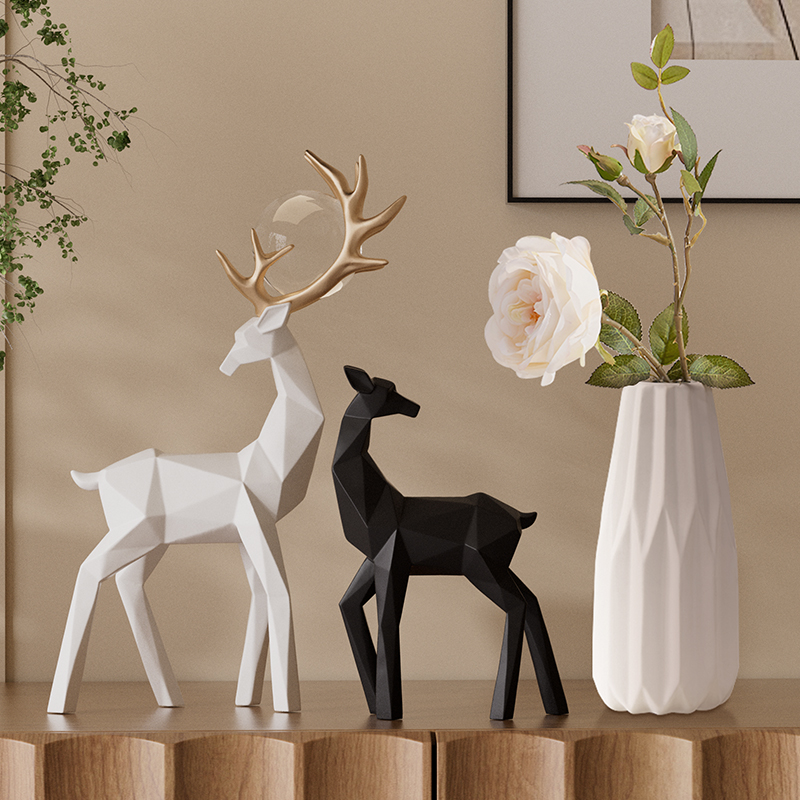 雅尊树脂装饰姹寂风玄关原创摆件