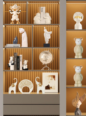 摆件家居饰品现代轻奢高档软装创意乔迁礼物新家客厅书房酒柜装饰