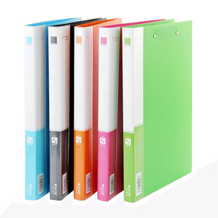 浩立信文件夹双夹a4档案夹办公用品彩色文件夹夹板资料册文件收纳整理单夹稿夹谱夹讲义夹学生用强力收纳夹