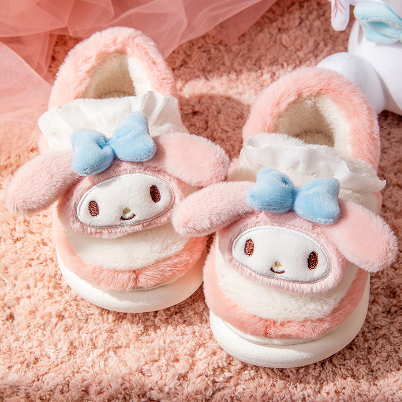 儿童加绒拖鞋冬天女童女孩宝宝室内家居防滑包跟公主暖绒毛毛棉鞋,居家布艺,居家棉拖/棉鞋,淘宝优惠券,粉丝福利购,淘宝优惠卷