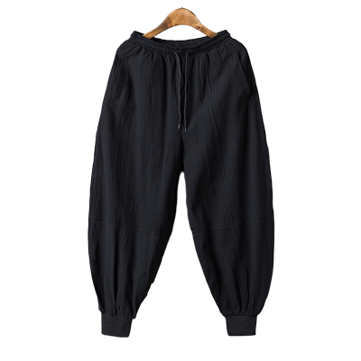 冬季加绒男休闲裤萝卜哈伦裤加肥加大码宽松束脚哈伦复古灯笼裤子