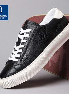 帕达索男鞋2025秋季简约低帮板鞋新款潮流英伦风透气休闲鞋230323
