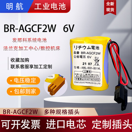 发那科BR-AGCF2W法兰克加工中心A98L-0031-0011数控车床CNC电池6V