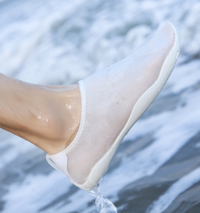 女男溯溪鞋 浮潜防滑两栖速干钓鱼漂流鞋 游泳涉水鞋 厚底沙滩软鞋