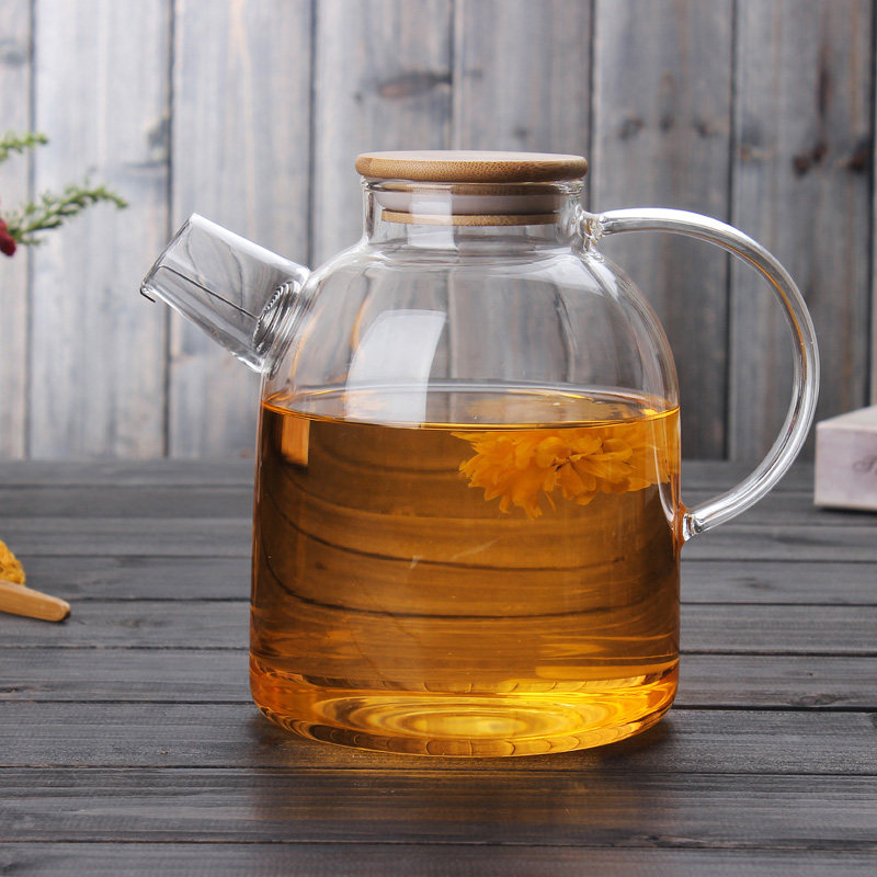 水趣大容量冷水壶玻璃耐热高温防爆凉水壶果汁凉茶壶家用水杯套装