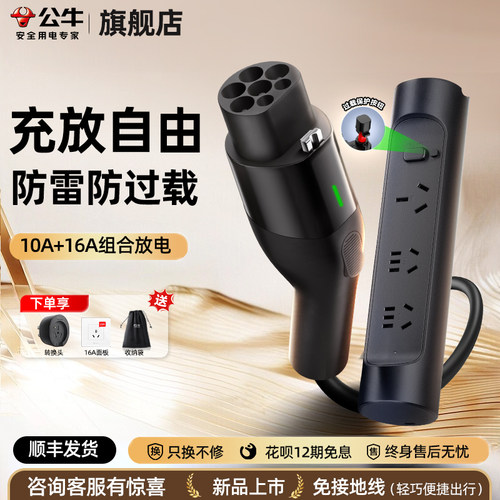 公牛随车充电放电一体枪