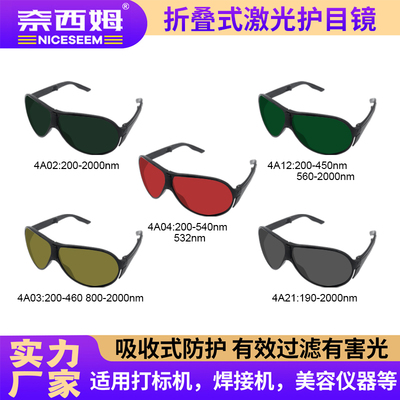 NICESEEM激光防护折叠激光眼镜