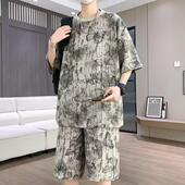 帅气学生潮流套装 酷帅夏季 2025年穿搭一套短裤 青少年男装 短袖 t恤