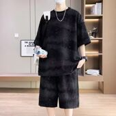 帅气学生潮流套装 酷帅夏季 2025年穿搭一套短裤 青少年男装 短袖 t恤