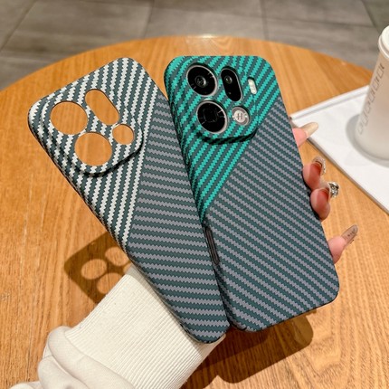 碳纤维纹理适用OPPOFindX9手机壳新款reno14pro保护套X7ultra高级感x8s+全包防摔13/12/12男女10硬外磨砂亲肤