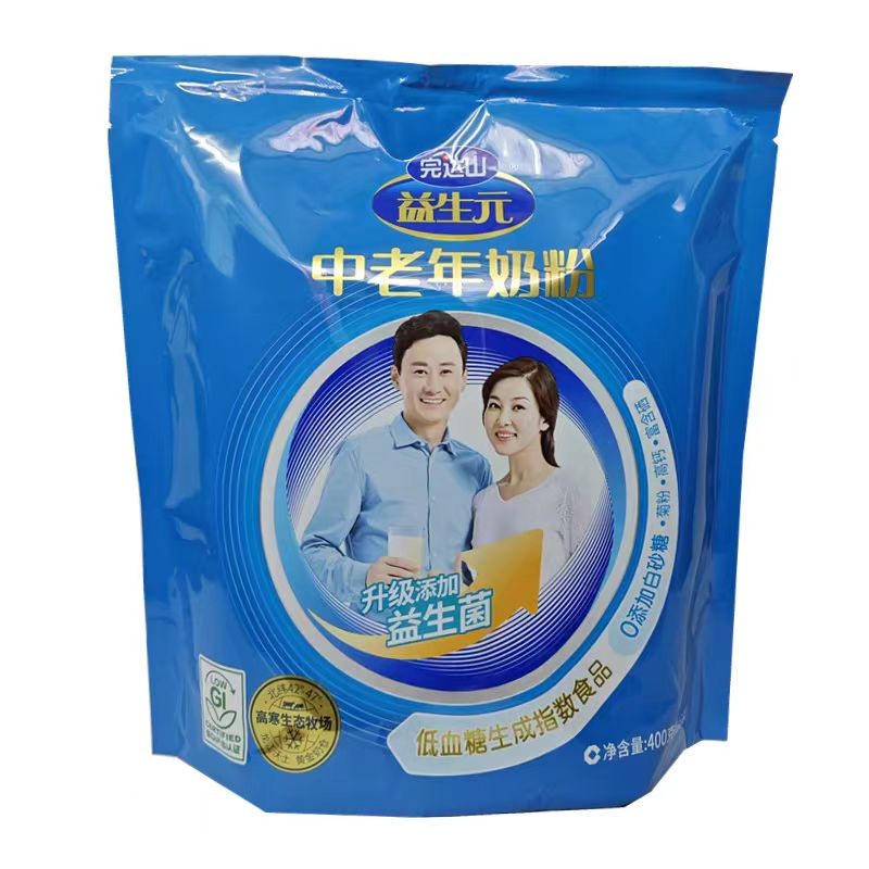 完达山益生元中老年400g袋牛奶粉