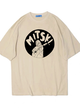 米茨基Mitski 音乐节周边复古vintage短袖bf男女情侣T恤纯棉tee