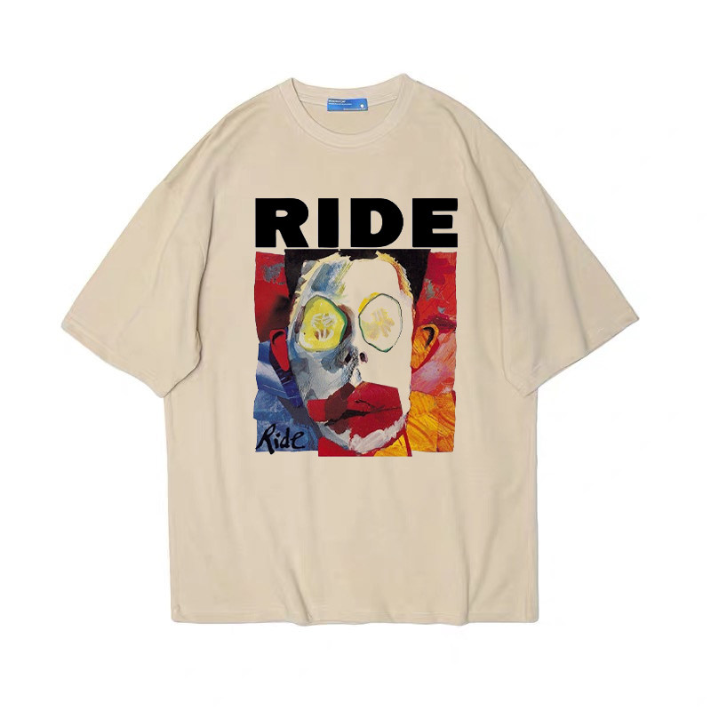 ride乐队 mbv独立摇滚slowdive自赏shoegaze盯鞋短袖t恤男纯棉tee