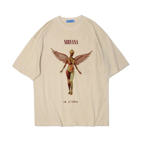 涅槃乐队特科宽松男女款纯棉T恤